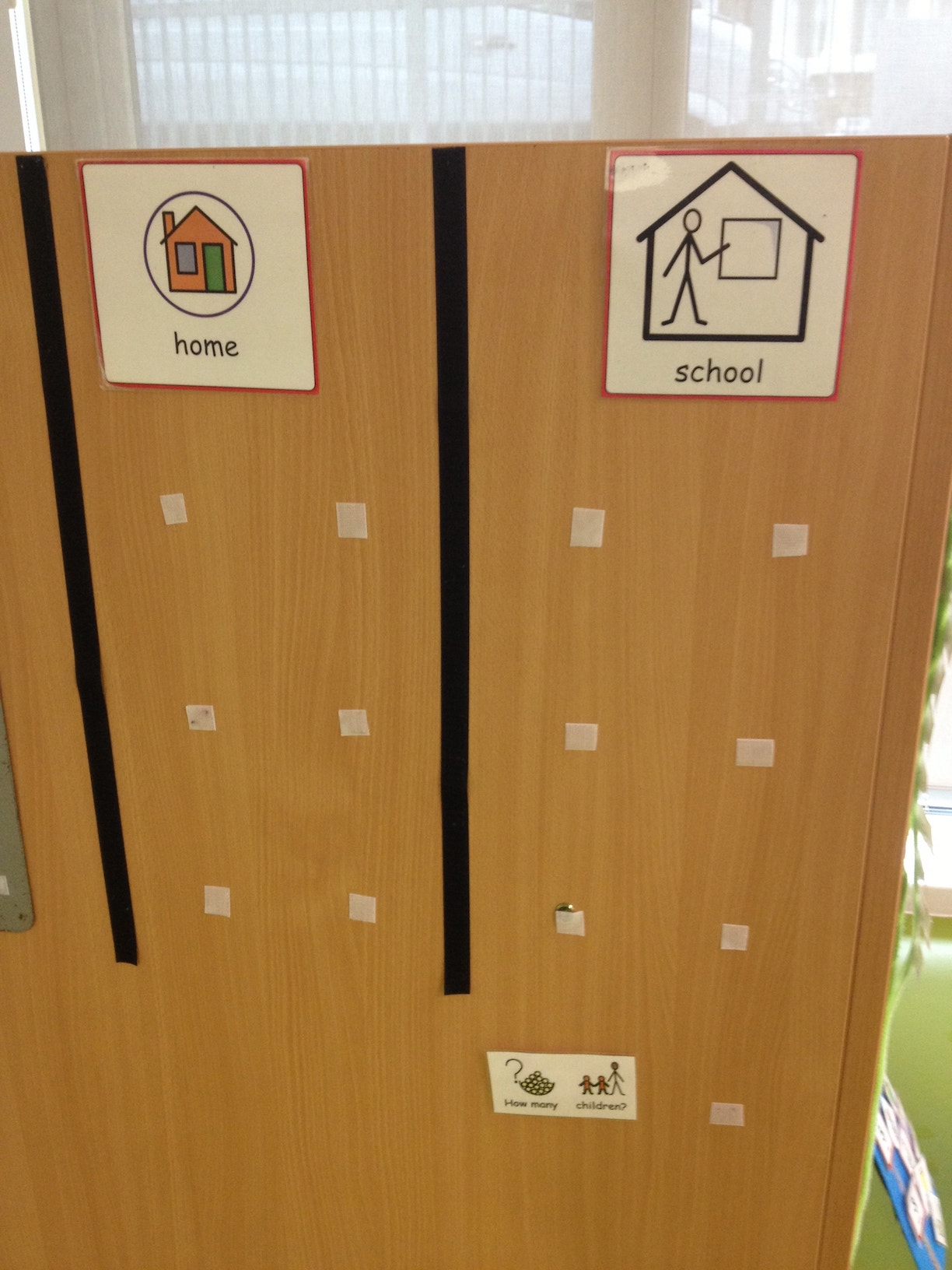 register board for children with autism