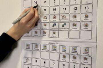 autism Christmas holiday count down calendar